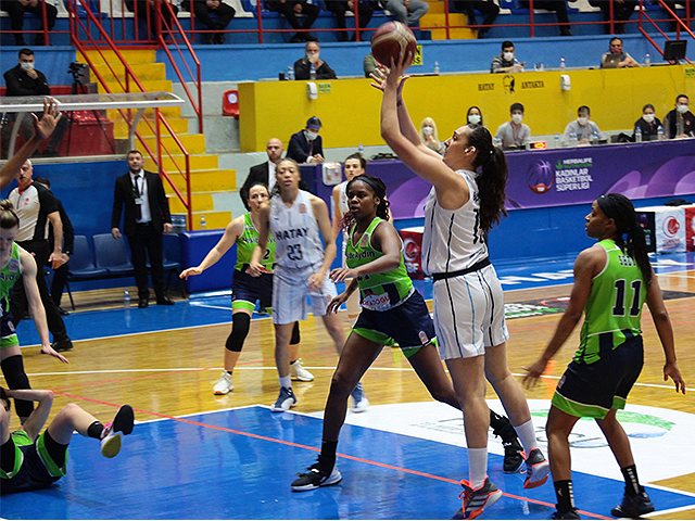 HATAY BÜYÜKŞEHİR BELEDİYESPOR- NESİBE AYDIN GENÇLİKSPOR: 74-76
