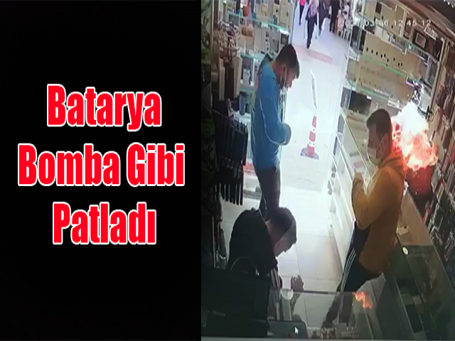 Hatayda Cep telefonu bataryası bomba gibi patladı