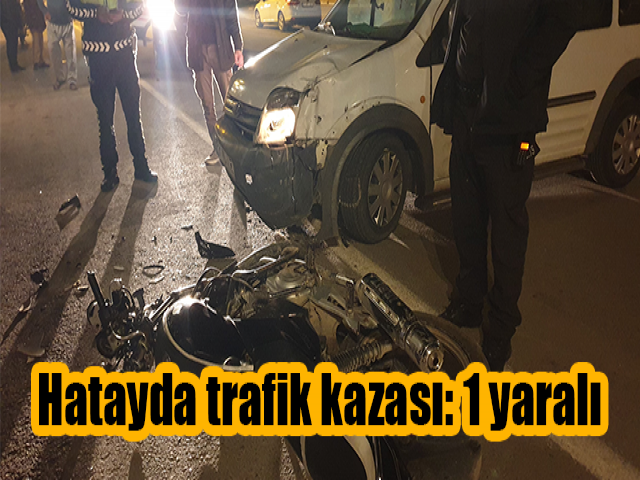 Hatayda trafik kazası: 1 yaralı