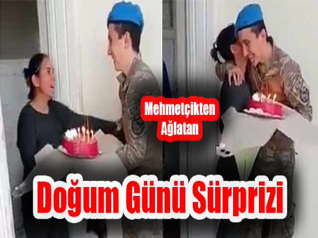 Mehmetçikten annesine ağlatan doğum günü sürprizi