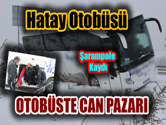Hatay Otobüsü Şarampole Kaydı Otobüsteki 24 Kişi Bagajdan Tahliye Edildi