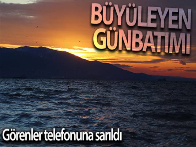 Hatayda Günbatımı Kartpostallık Görüntü