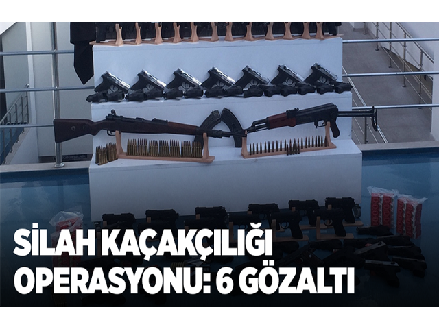Hatay'da silah kaçakçılığı operasyonu: 6 gözaltı