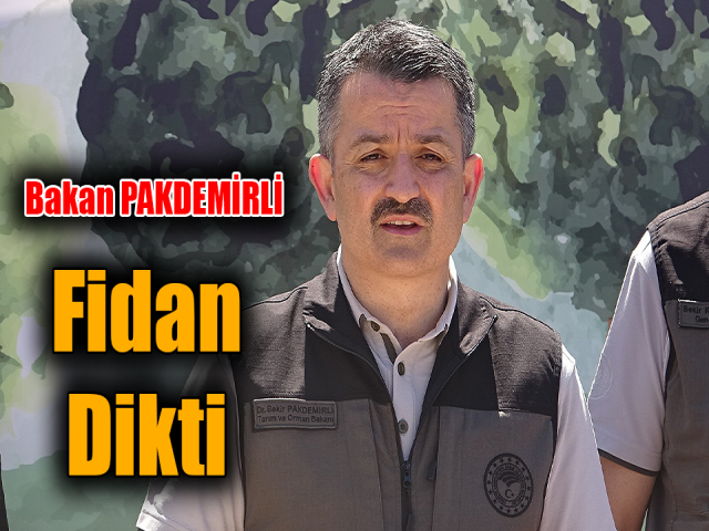  Bakan Pakdemirli Hatay'daki yanan alanda fidan dikti