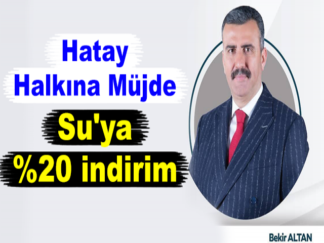 Başkan Altan'dan Hatay Halkına Müjde