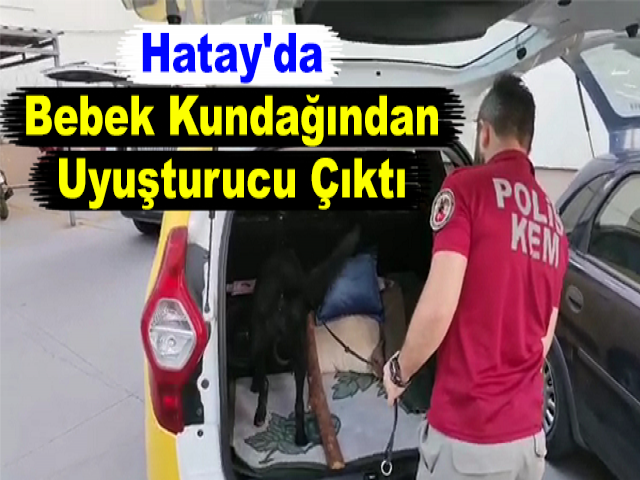 Bebek kundağından uyuşturucu çıktı