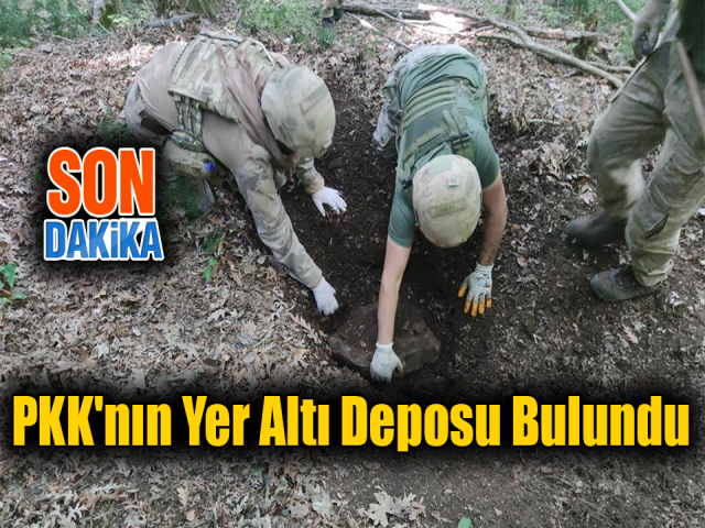 Hatayda PKK'nın Yer Altı Deposu Bulundu