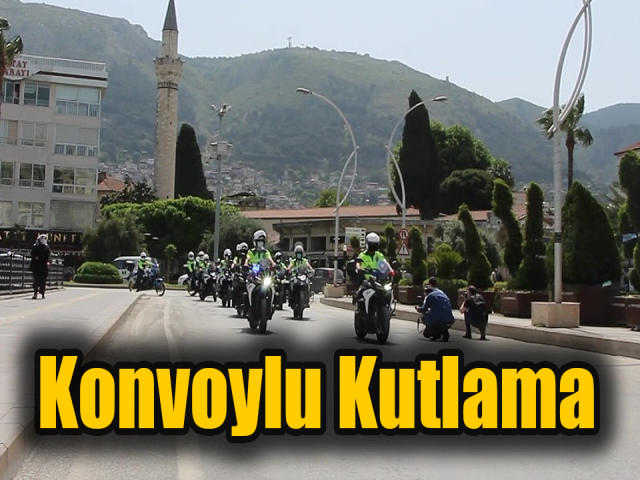 Hatayda Trafik Haftasına konvoylu kutlama