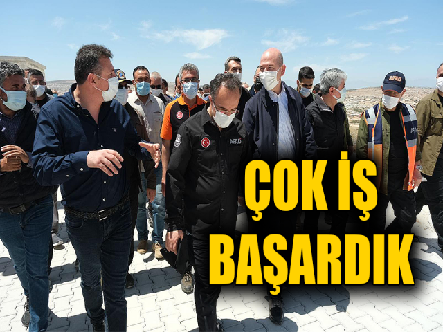 SÜLEYMAN SOYLU SURİYEDE KISA ZAMANDA ÇOK İŞ BAŞARILDI