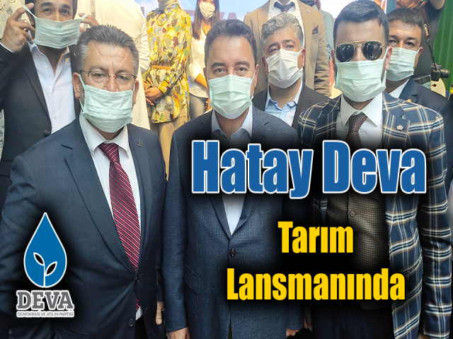 Hatay Deva Teşkilatı Tarım lansmanında 