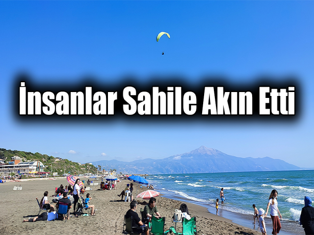 Hatayda İnsanlar sahile akın etti