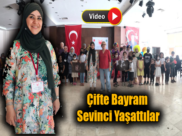 Çocuklara çifte bayram sevinci yaşattılar