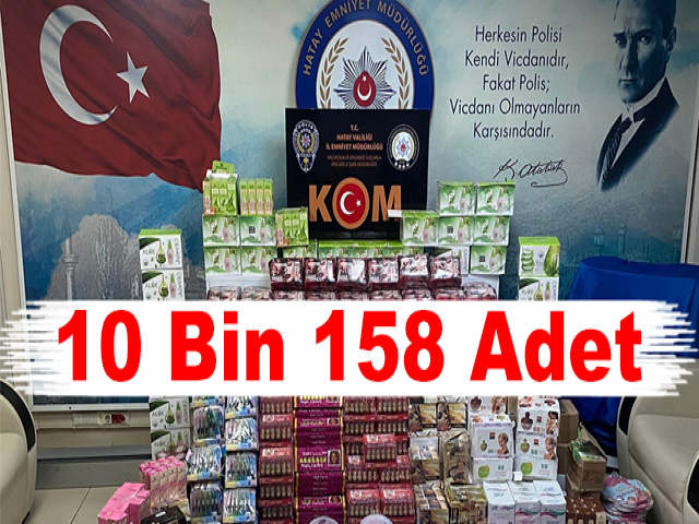 Hatay’da 10 Bin 158 Adet Gümrük Kaçağı Kişisel Bakım Ürünü Ele Geçirildi