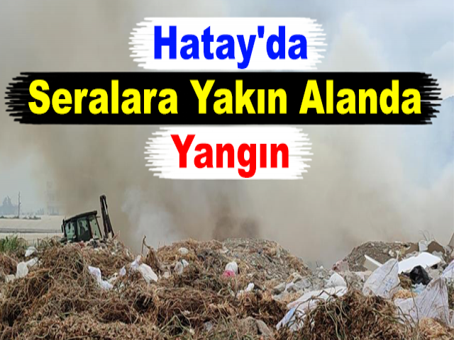 Hatay'da Seralara Yakın Alanda Yangın