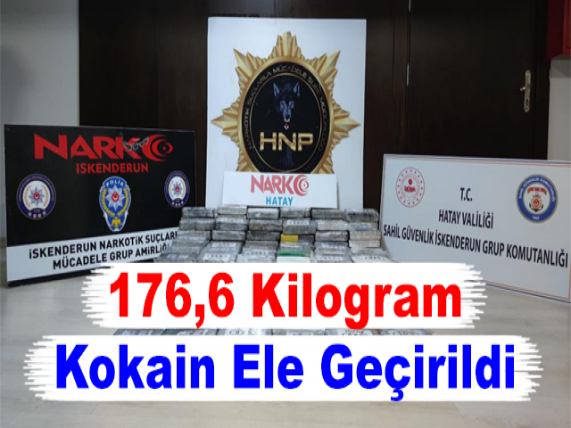 İskenderun Körfezi'nde Bir Gemide 176,6 Kilogram Kokain Ele Geçirildi