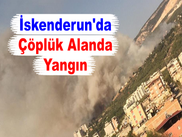 İskenderun'da Çöplük Alanda Yangın