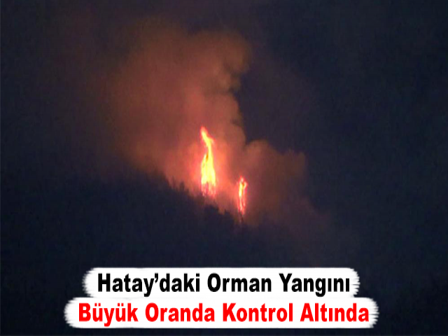 Hatay’daki Orman Yangını Büyük Oranda Kontrol Altında