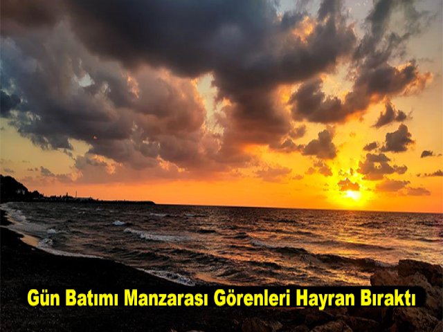 Gün Batımı Manzarası Görenleri Hayran Bıraktı