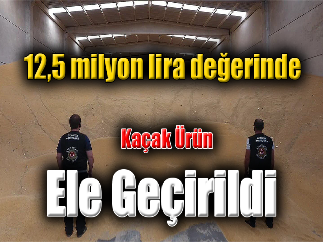 Hatay’da 12,5 milyon lira değerinde kaçak ürün ele geçirildi
