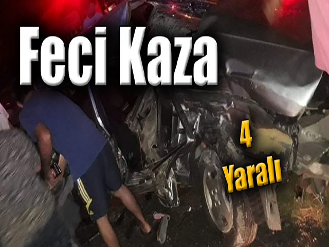 Hatay’da feci kaza: 4 yaralı