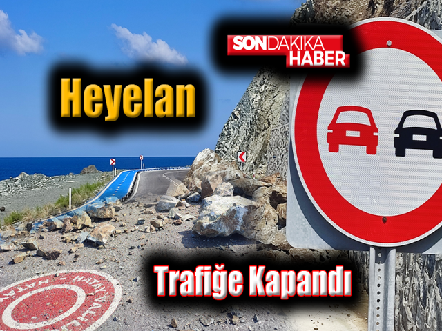 Hatayda Samandağ-Arsuz yolunda heyelan trafiğe kapandı