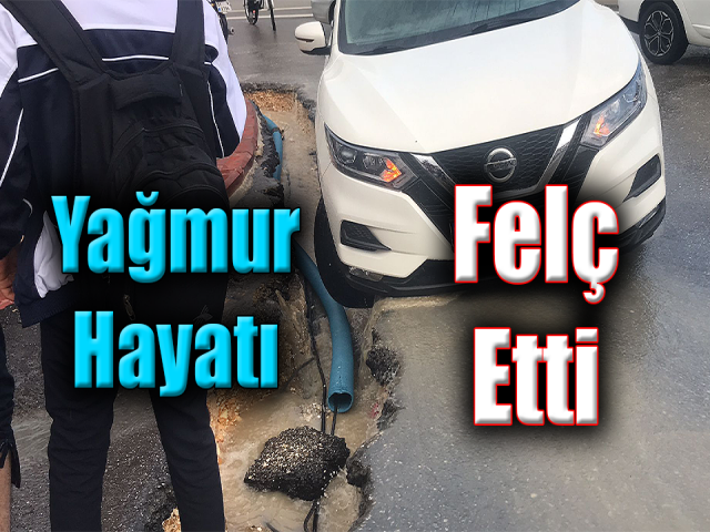 Hatay’da yağmur hayatı felç etti 