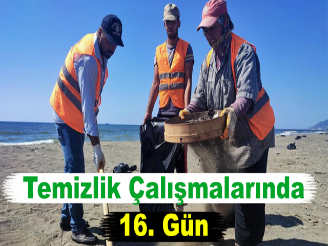 Temizlik Çalışmalarında 16. Gün