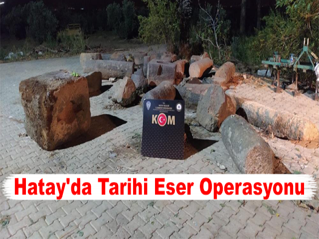 Hatay'da Tarihi Eser Operasyonu