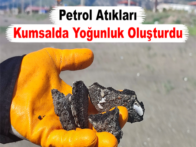 Petrol Atıkları Kumsalda Yoğunluk Oluşturdu