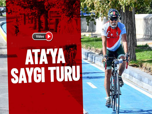 Ataya saygı için bisikletle Hataydan Ankaraya geldiler