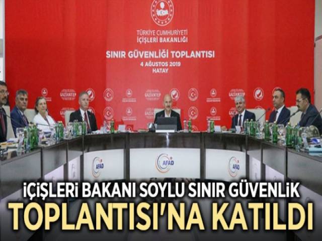 Bakan Soylu, güvenlik toplantısı için Hatay’da