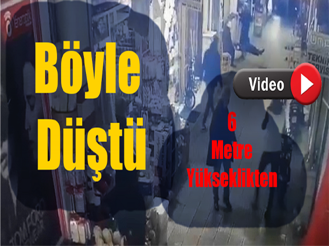 Hatayda Çatıda temizlik yaparken böyle düştü