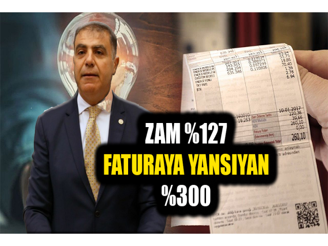 ELEKRİĞE YAPILAN ZAM %127, FATURAYA YANSIYAN %300