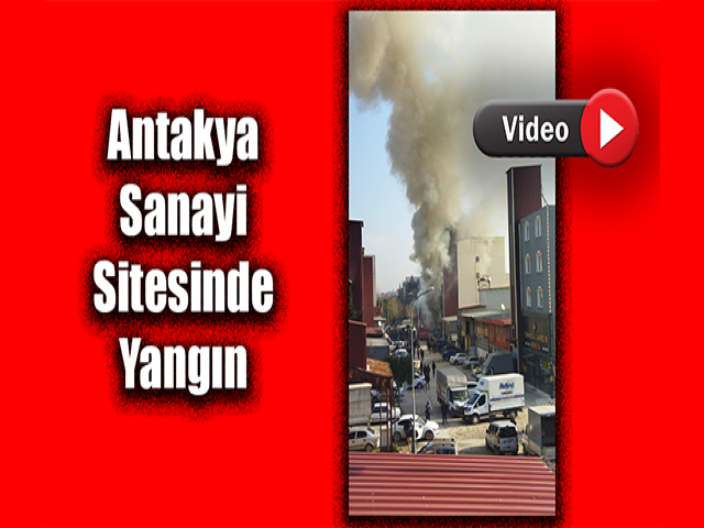 Antakya sanayi sitesinde yangın 