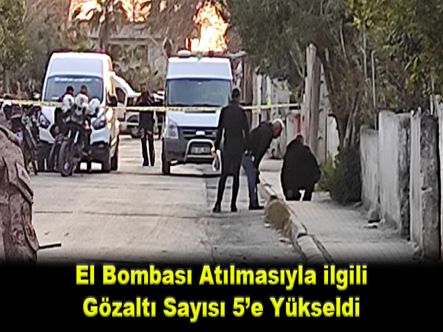 El bombası atılmasıyla ilgili gözaltı sayısı 5’e yükseldi