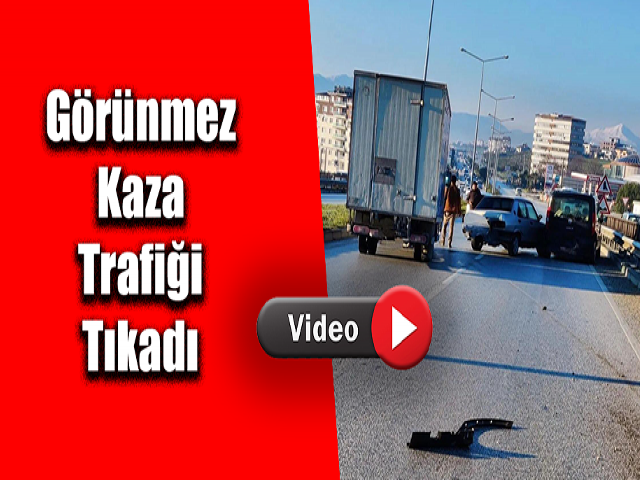 Hatay'da Gizli Buzlanma Kazası Trafiği Tıkadı