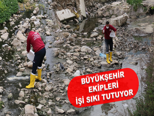 BÜYÜKŞEHİR EKİPLERİ İŞİ SIKI TUTUYOR
