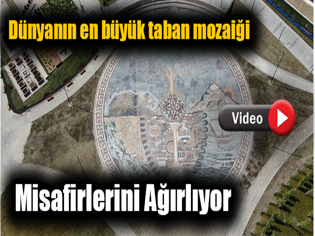 Dünyanın en büyük taban mozaiği Expo 2021de misafirlerini ağırlıyor