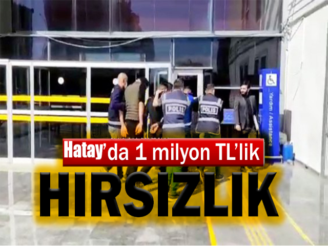 Hatay'da 1 Milyonluk Vurgun Yapan Hırsızlar Yakalandı