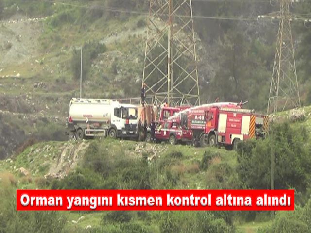 Hatay'daki orman yangını kısmen kontrol altına alındı