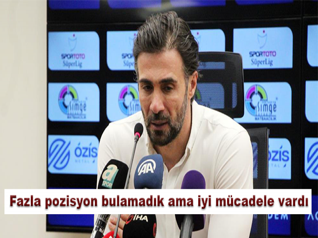 Ömer Erdoğan: Fazla pozisyon bulamadık ama iyi mücadele vardı