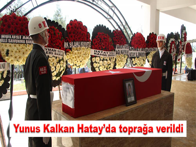 Pençe Kilit Harekatı’nda şehit olan Yunus Kalkan Hatay’da toprağa verildi