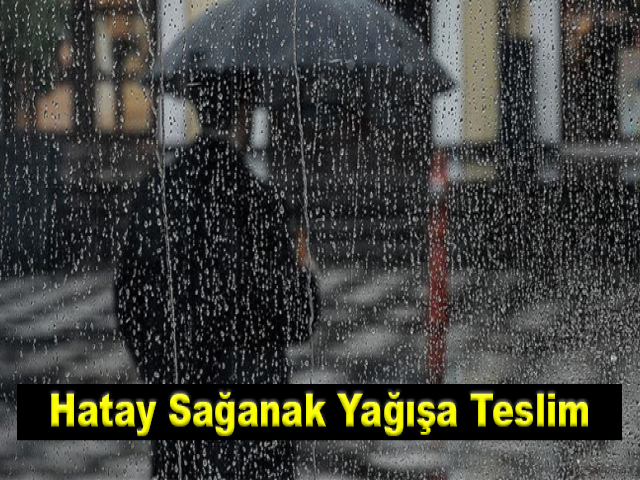Hatay sağanak yağışa teslim