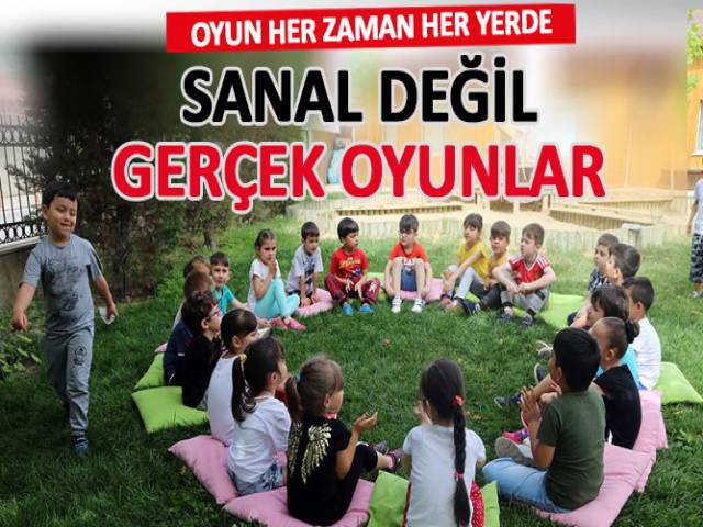 Çocuklar sanal değil, geleneksel oyunlar oynuyor