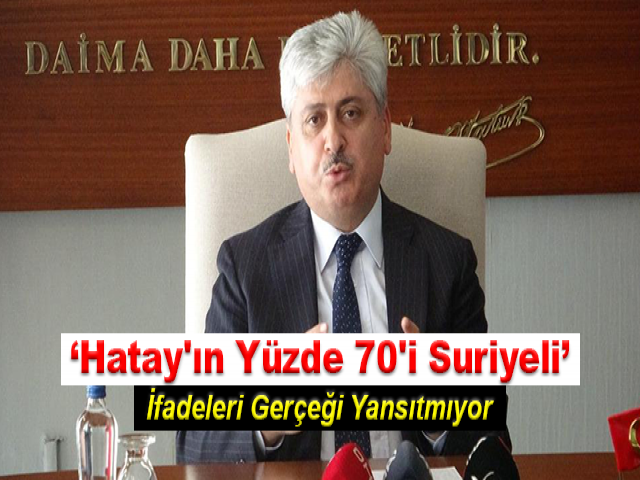 Hatay Valisi Doğan: 'Hatay'ın yüzde 70'i Suriyeli' ifadeleri gerçeği yansıtmıyor