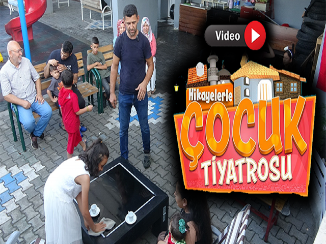 Hatayda çocuklara iyiliği tiyatro ile öğretiyor