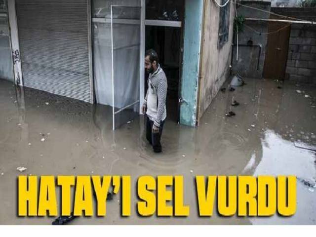 Hatayda evleri su bastı
