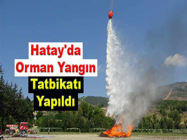 Hatay'da orman yangın tatbikatı yapıldı