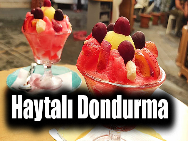  Hataylılar haytalı dondurma ile serinliyor