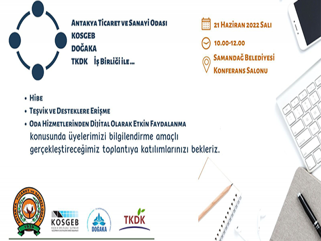 Samandağ’da hibe ve destekler anlatılacak